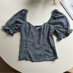 Abercrombie & Fitch Puff Sleeve Top